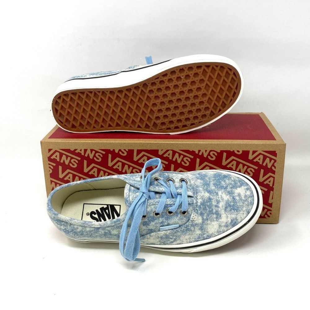 VANS Men's Size VN0A5HZS9FM AUTHENTIC Denim Winter Sky Blue Canvas Low Sneakers - Picture 7 of 11